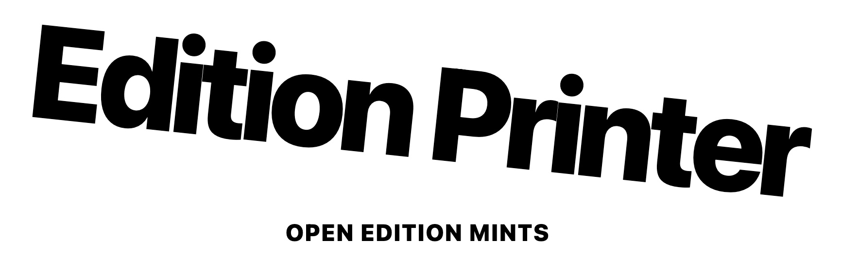 Edition Printer banner